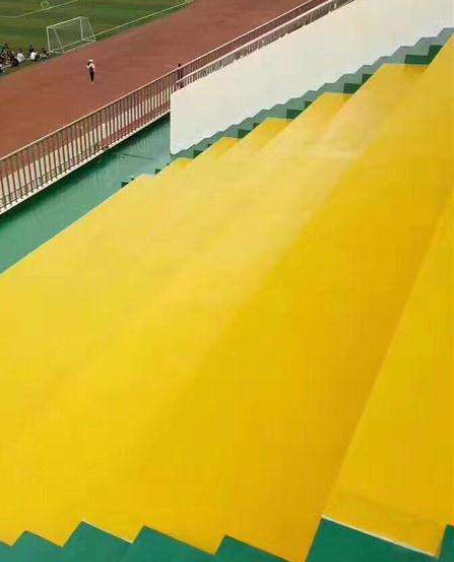 白沙球场台阶翻新修补改造